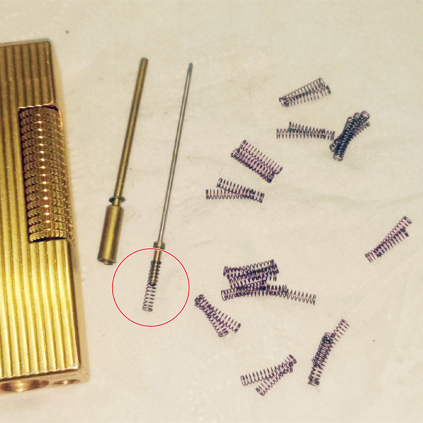 Lighter Insert Zippo - Metal Gas Nozzle Needle Spring For