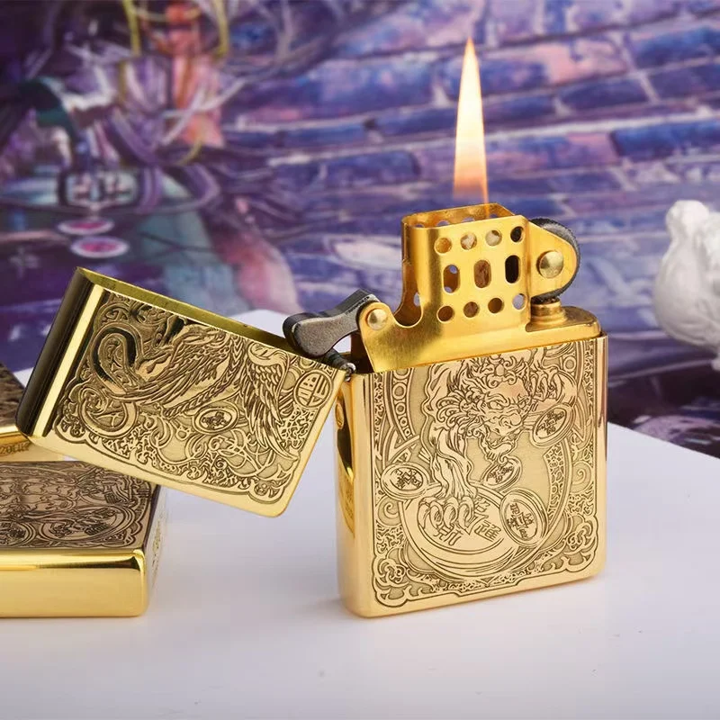 Lighter Insert Zippo - Original ZORRO Kerosen Lighter Retro Creative