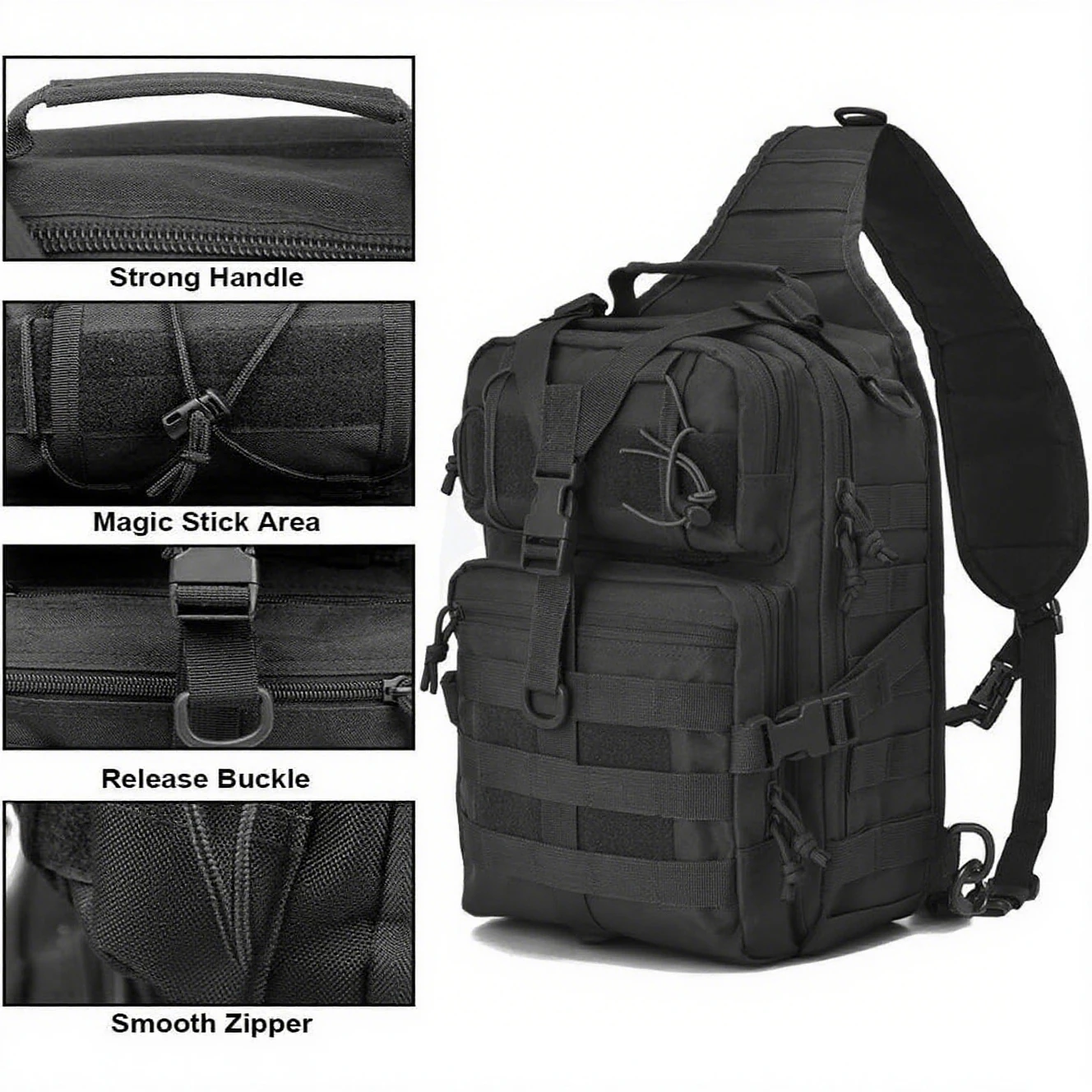 Edc Concealed Carry Sling Bag - Tactical Sling Backpack Shoulder Gun Bag