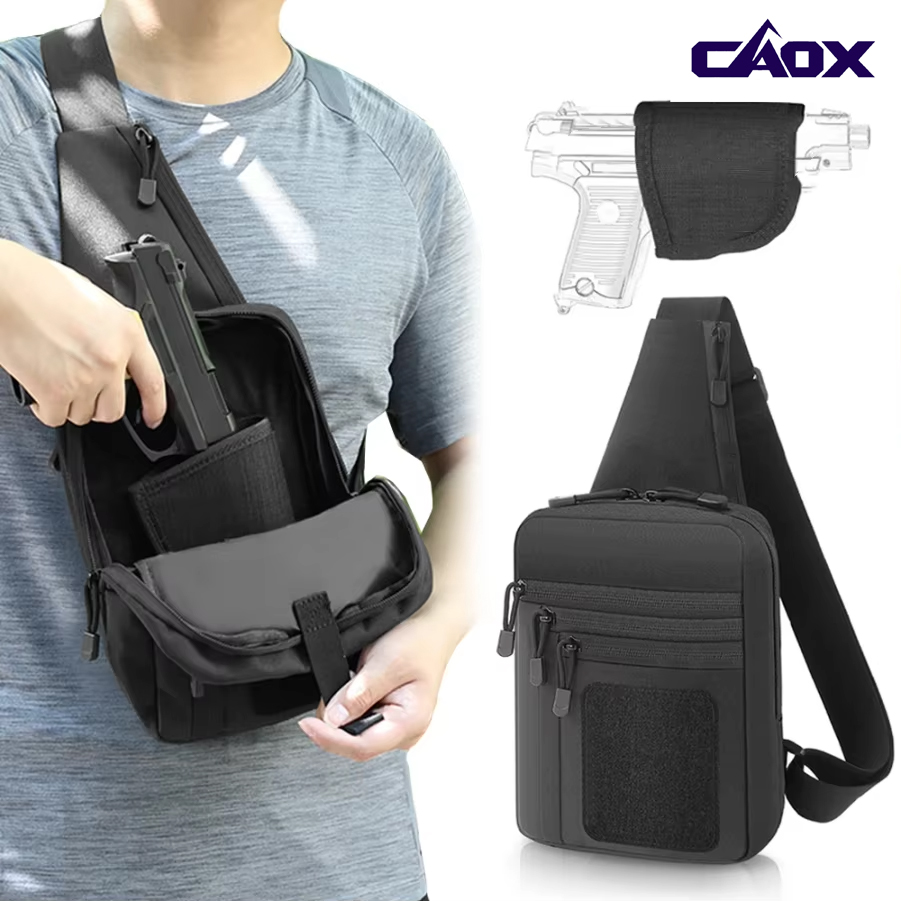 Edc Concealed Carry Sling Bag - CAOX Tactical Pistol Gun Bag Concealed