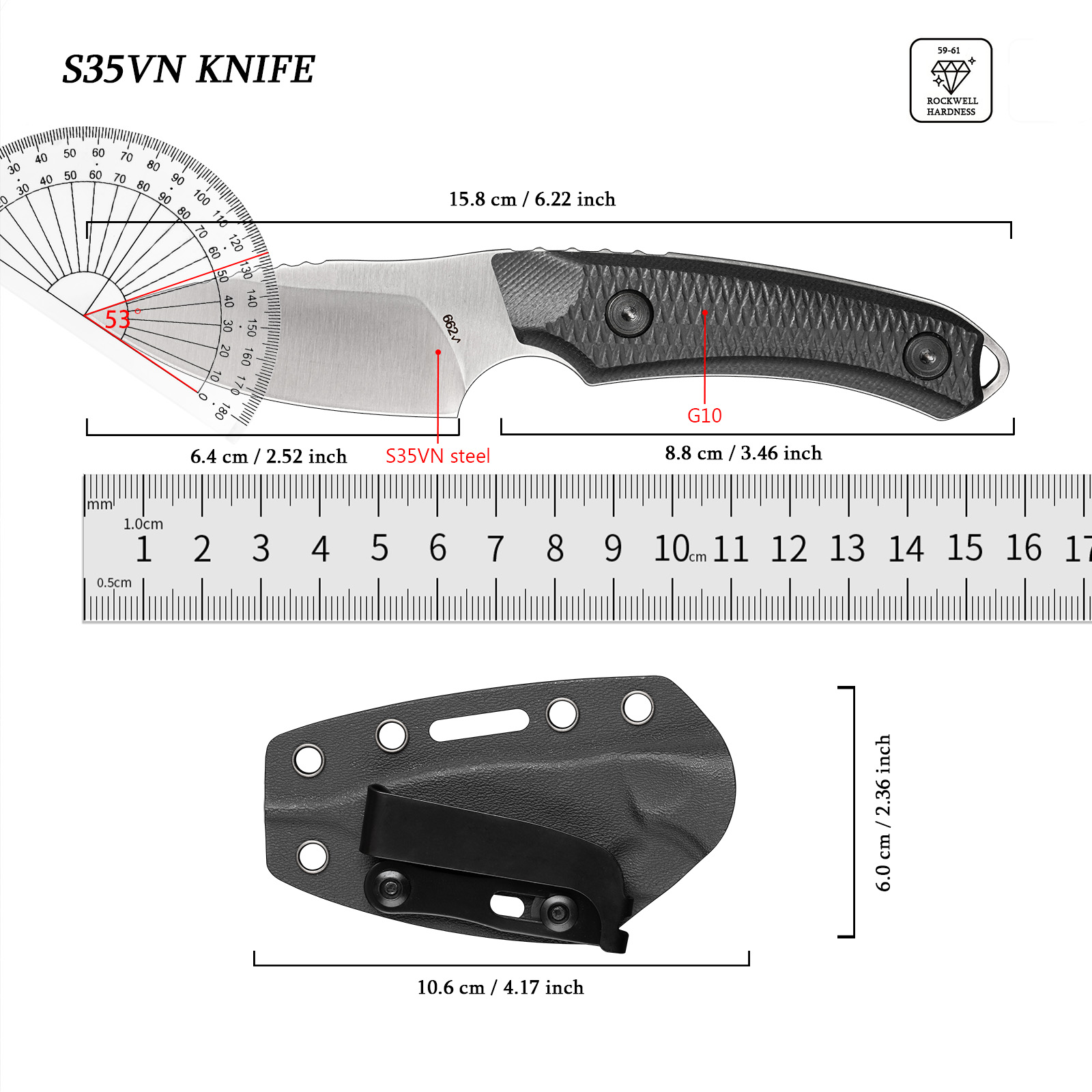EDC Outdoor Multitool Portable - Edc Carry Fixed Blade Knife recension och pris
