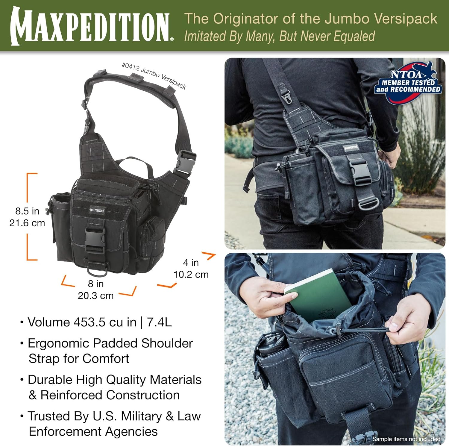 7.4L Tactical Sling Bag, Conce - Edc Concealed Carry Sling Bag recension och pris