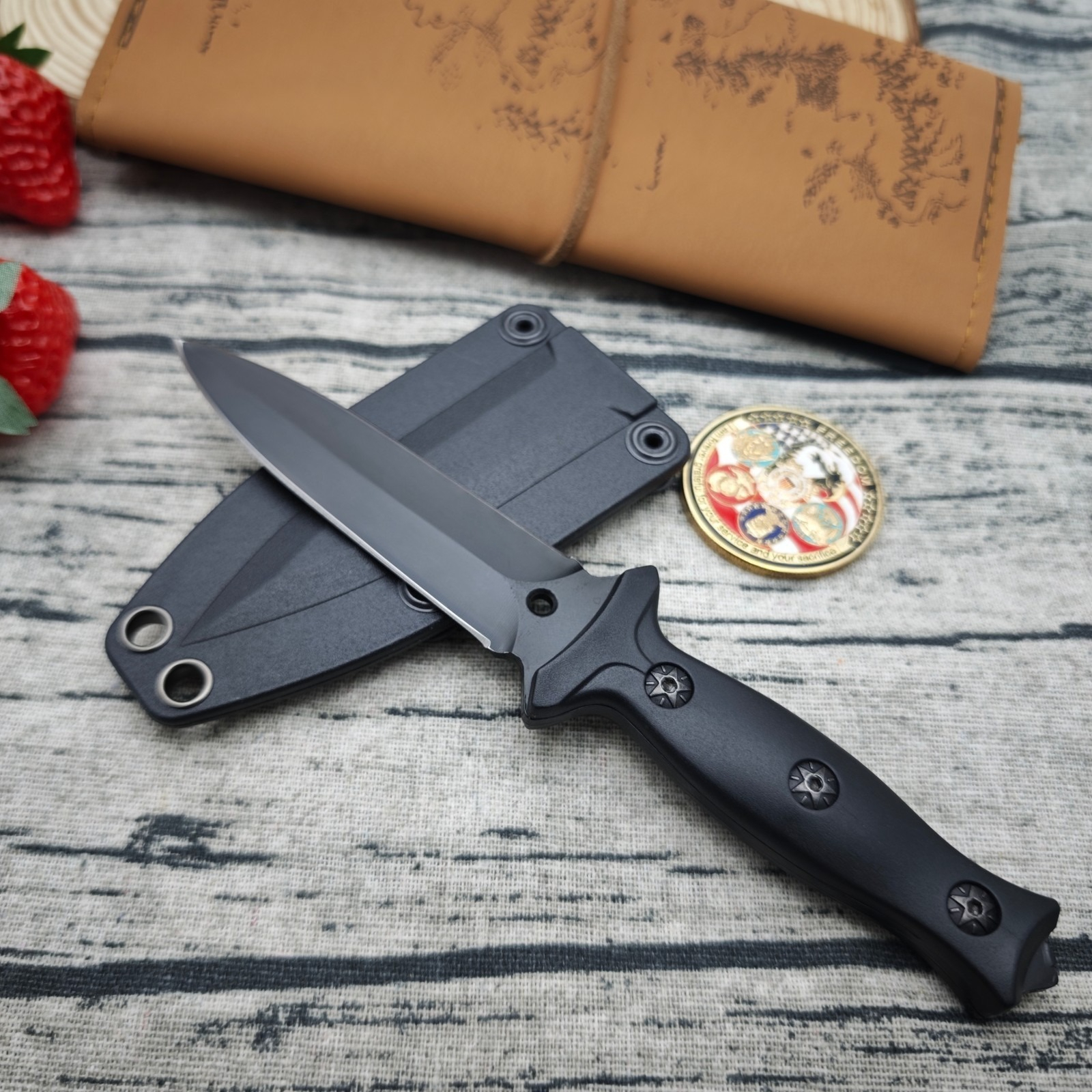 High Hardness Outdoor Fixed Bl - Edc Carry Fixed Blade Knife recension och pris