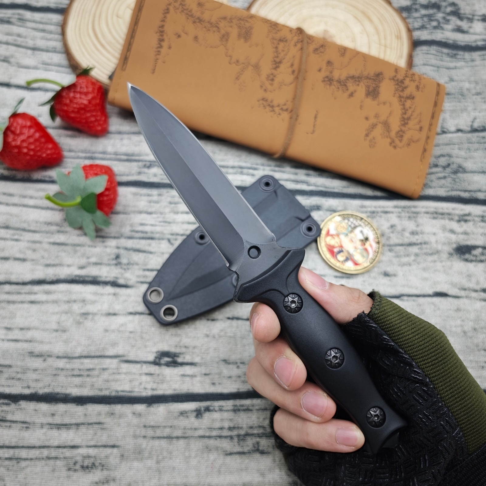 High Hardness Outdoor Fixed Bl - Edc Carry Fixed Blade Knife recension och pris