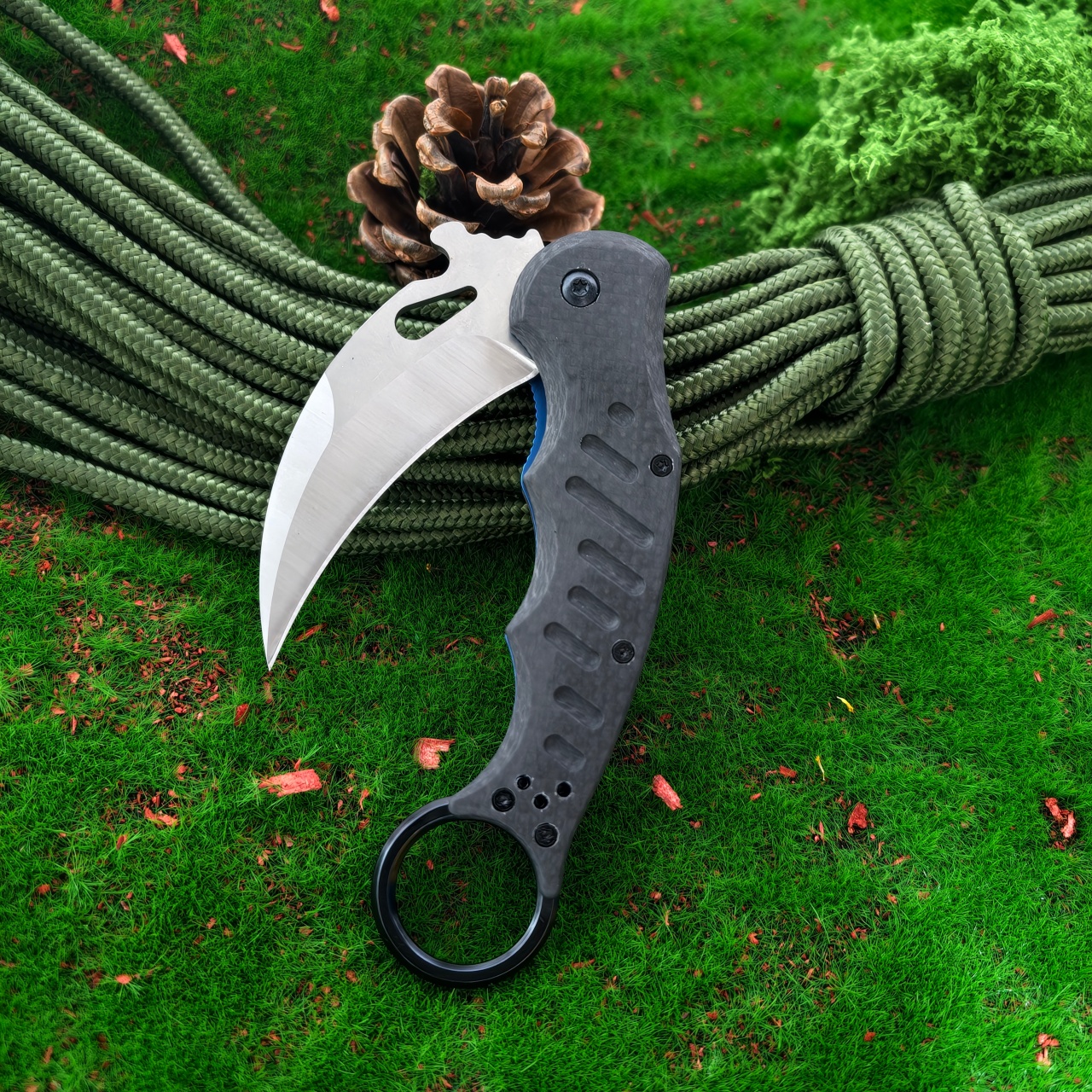 Claw shaped folding knife with - Edc Carry Knife recension och pris