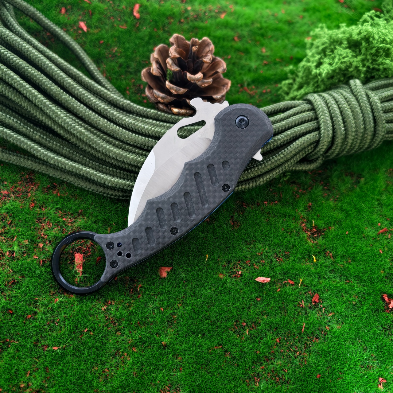 Claw shaped folding knife with - Edc Carry Knife recension och pris