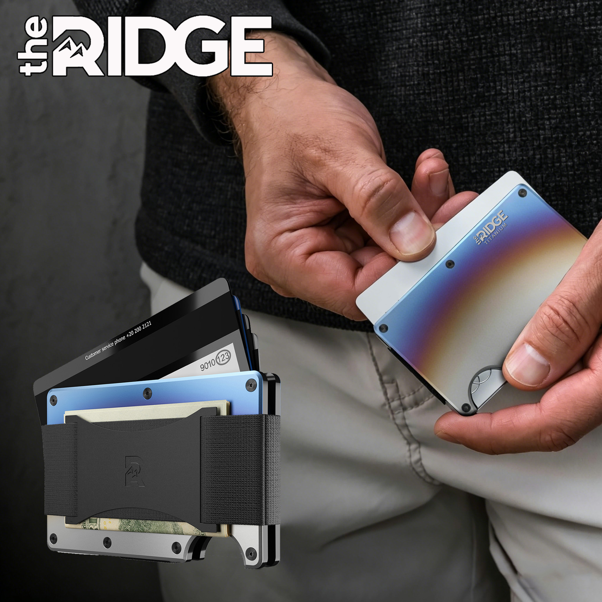 The Ridge Wallet for Men, RFID - Wallet Slim Titanium recension och pris