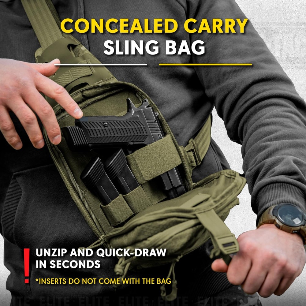 Tactical Sling Bag - EDC Cross - Edc Concealed Carry Sling Bag recension och pris