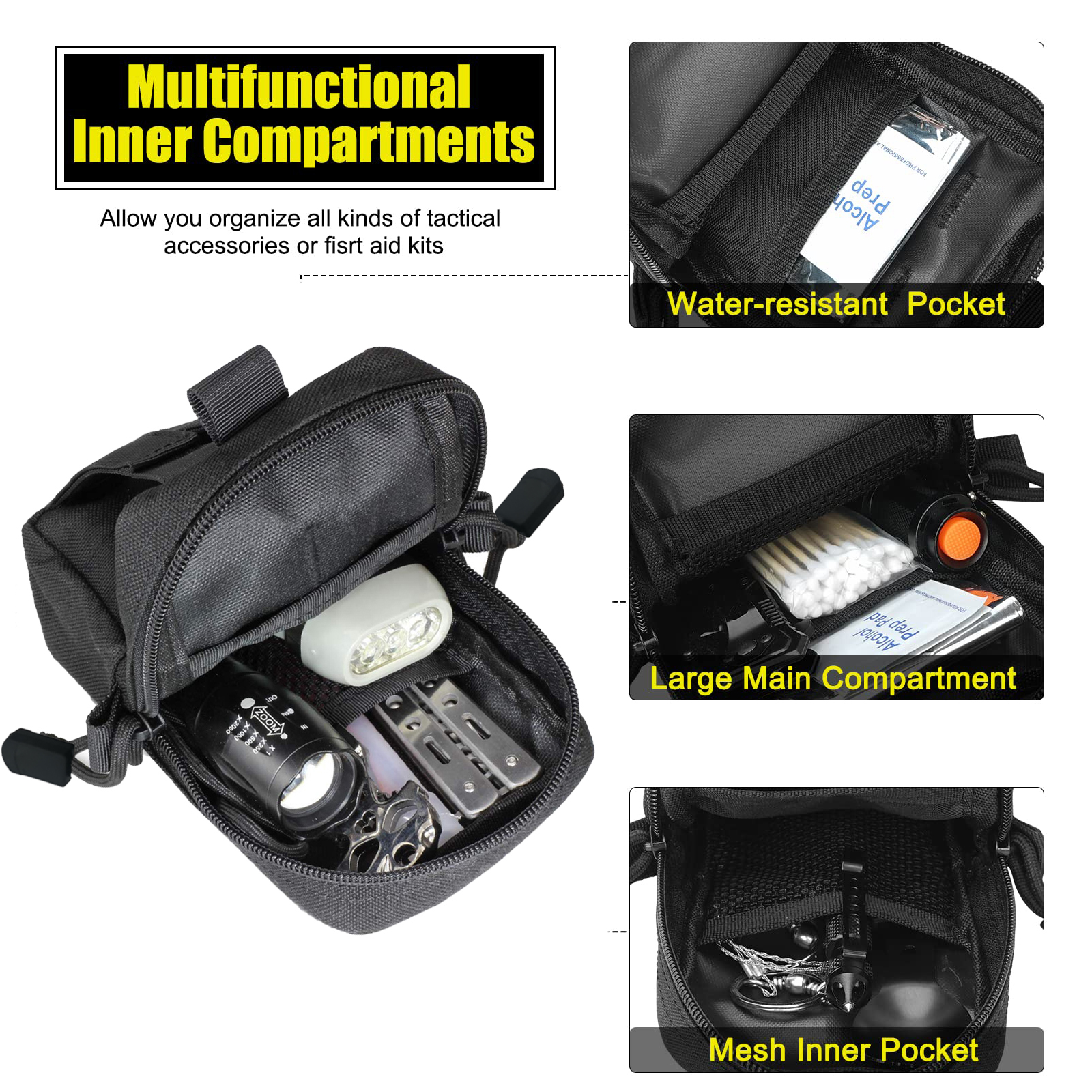 Tactical Molle Pouch Waist Bag - Edc Deep Carry recension och pris