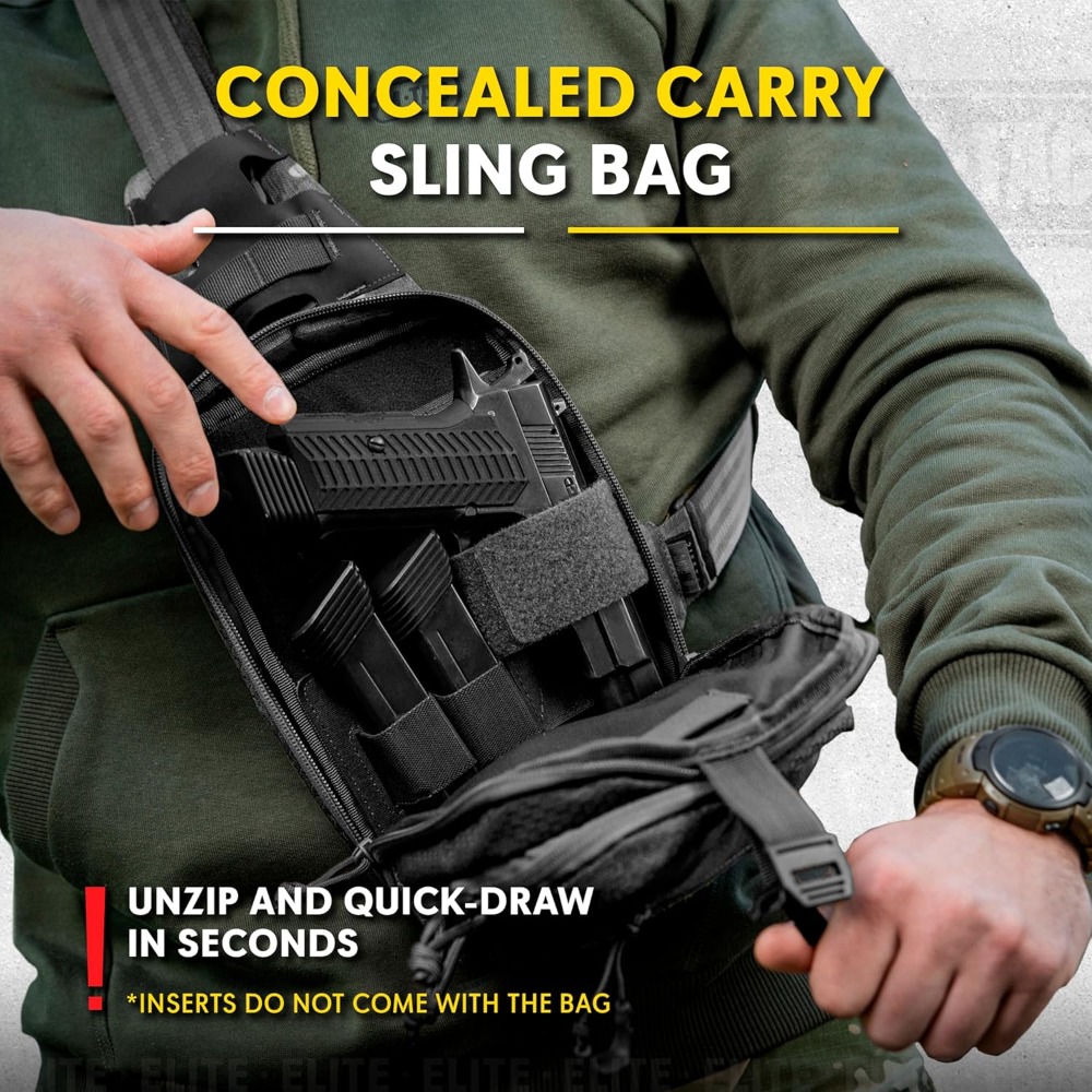 EDC Tactical Sling Bag - Cross - Edc Concealed Carry Sling Bag recension och pris