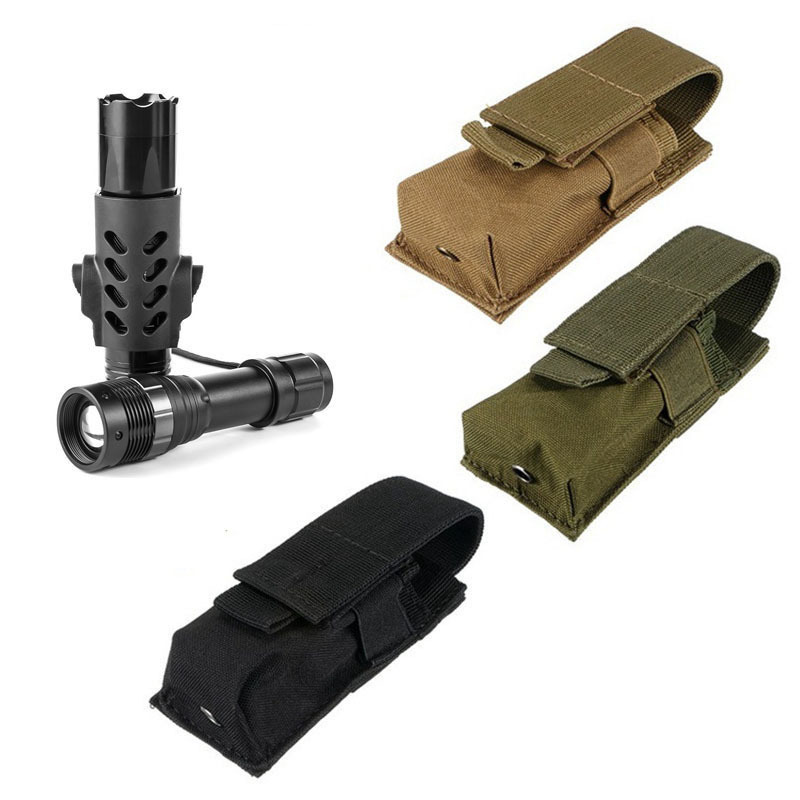 Tactical Molle Flashlight Pouc - Edc Carry Knife recension och pris