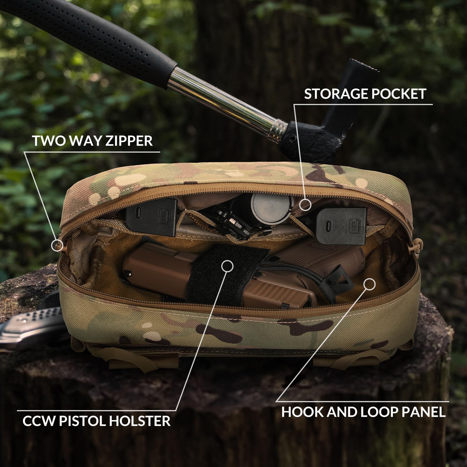 Tactical Fanny Pack, Concealed - Edc Concealed Carry Sling Bag recension och pris