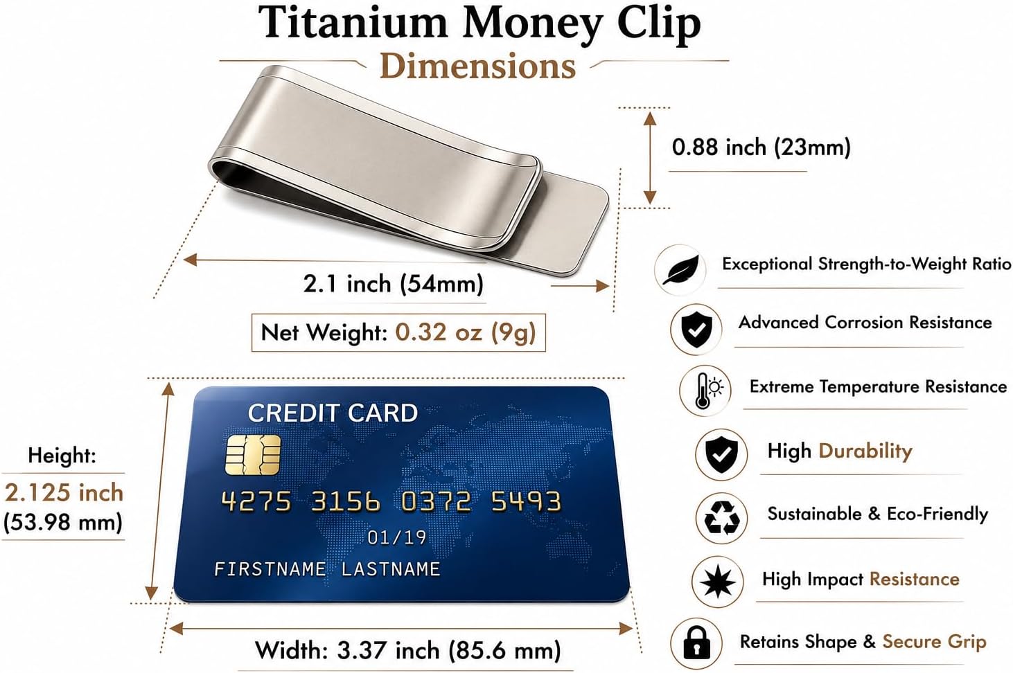 Titanium Money Clip Wallet For - Wallet Slim Titanium recension och pris
