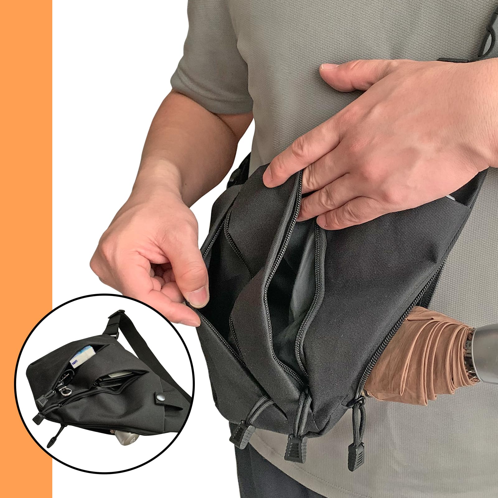 Tactical Crossbody Sling Bag E - Edc Concealed Carry Sling Bag recension och pris