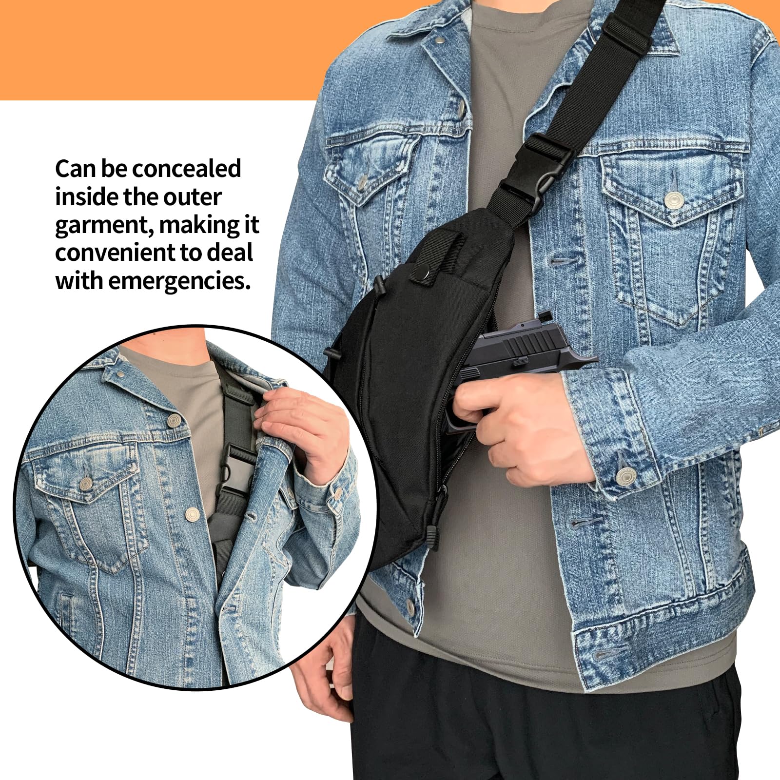 Tactical Crossbody Sling Bag E - Edc Concealed Carry Sling Bag recension och pris