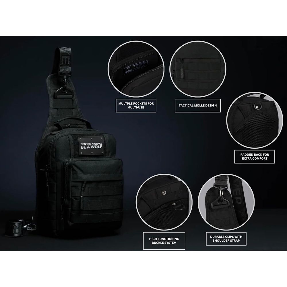 9L Tactical Sling Bag for Conc - Edc Concealed Carry Sling Bag recension och pris