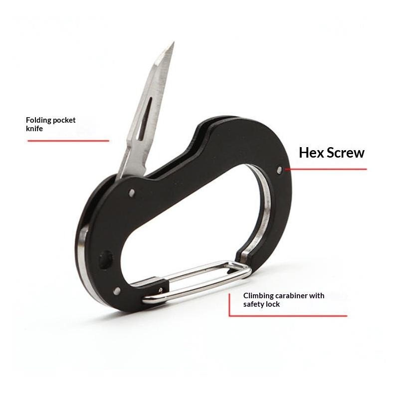 Outdoor Climbing Carabiner Mul - Edc Carry Knife recension och pris