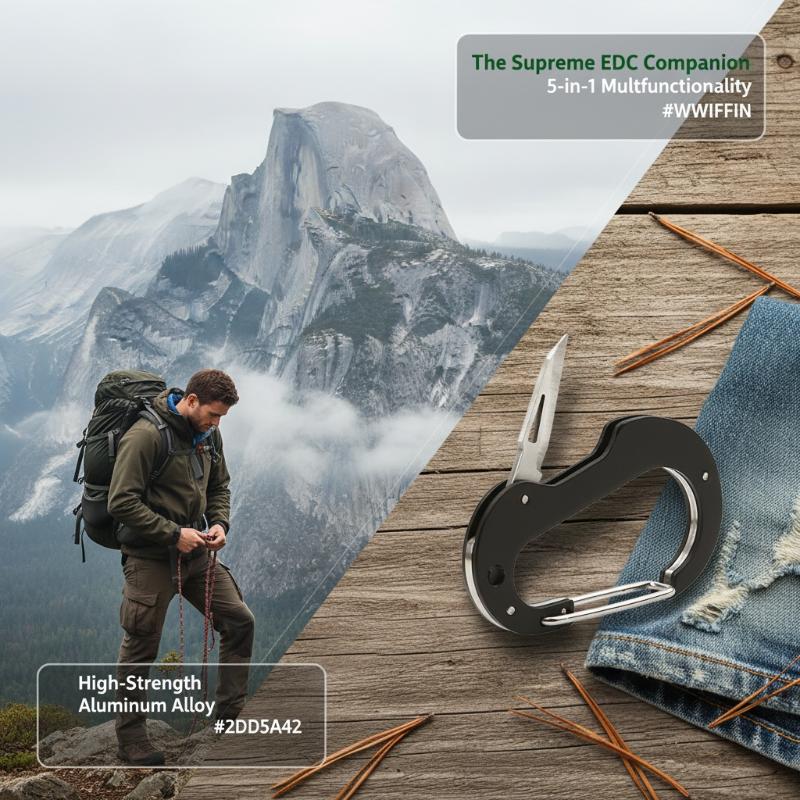 Outdoor Climbing Carabiner Mul - Edc Carry Knife recension och pris
