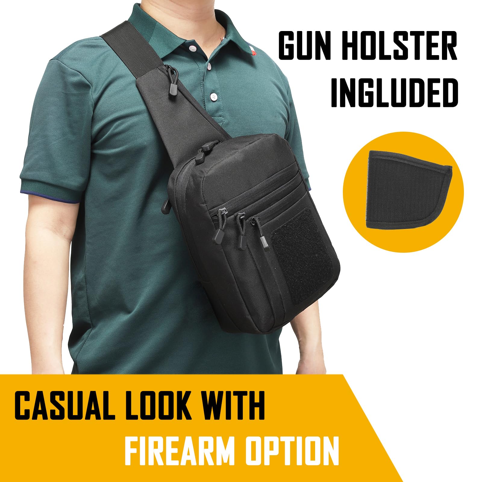 Concealed Carry Crossbody Bag  - Edc Deep Carry recension och pris