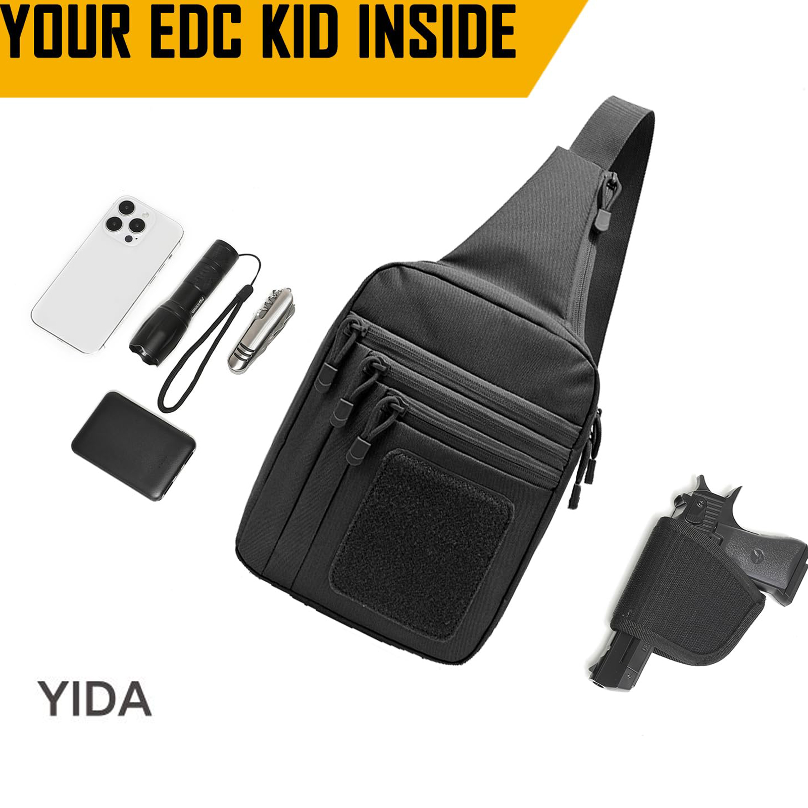 Concealed Carry Crossbody Bag  - Edc Deep Carry recension och pris